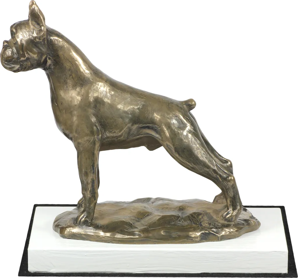 Trophée pour exposition canine Boxer Allemand I - Figurine déco Art Dog socle