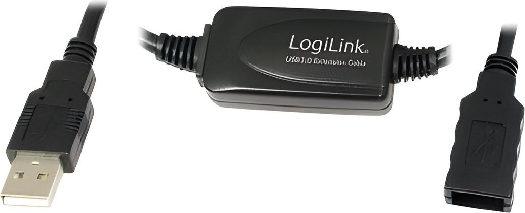 Cavo USB Logilink A -> A St/Bu 10,00m nero Immagine del prodotto 