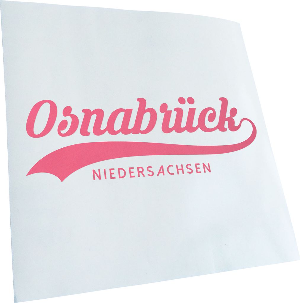 Kiwistar - Autoaufkleber - Osnabrück Niedersachsen - Flieder - 20x7cm - Aufkleber für Auto, Laptop, Fahrrad, LKW, Motorrad mehrfarbig JDM Decal R...