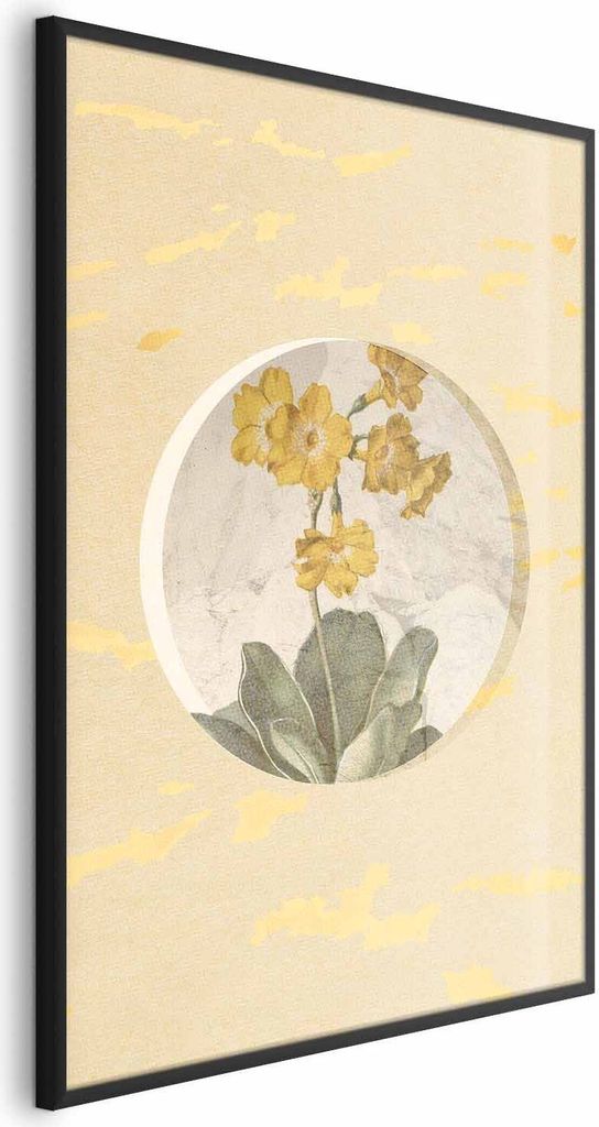 Posterpapier Poster - Flower in a Circle 21x30 cm Blumen b-A-0393-ao-a