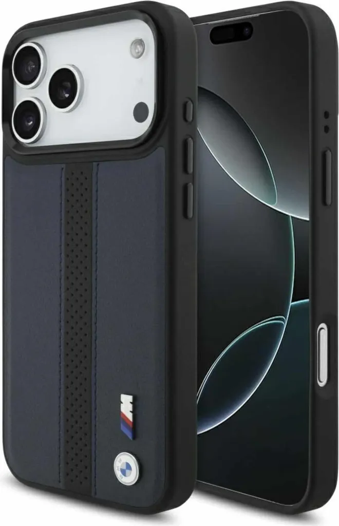 Recensione Cover BMW iPhone 17 Pro Max MagSafe Blu Perforata M