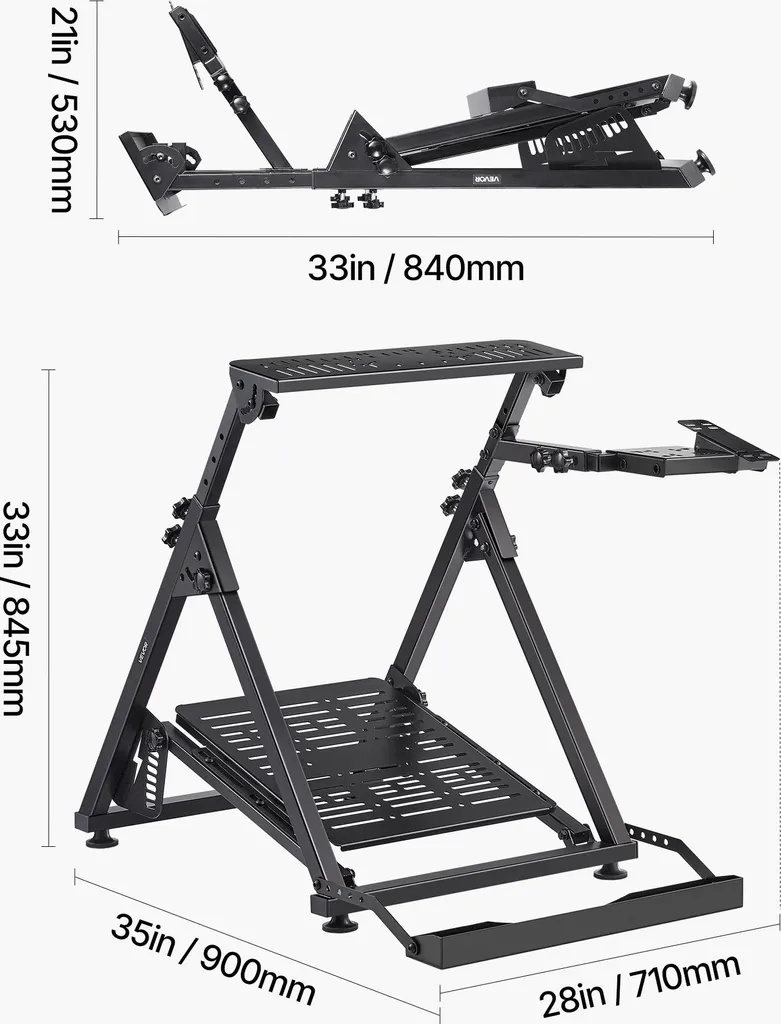Support Simulateur de conduite pour setup Gaming PC et Console PS5 - 7