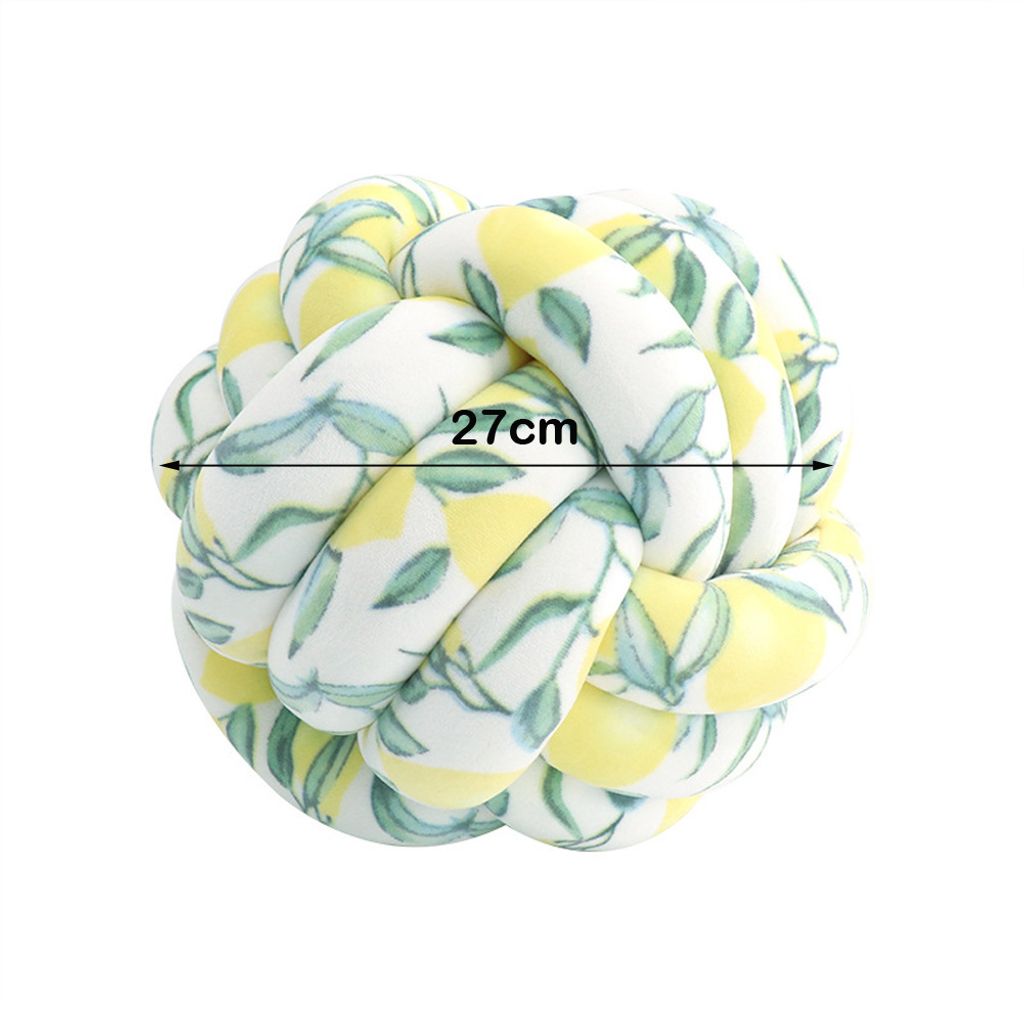 CANDeal 27cm Knotenkissen, Geknotetes Kissen für Sofa, Bett, Dekorat, Zierkissen Knoten, Knoten-Ball-Kissen