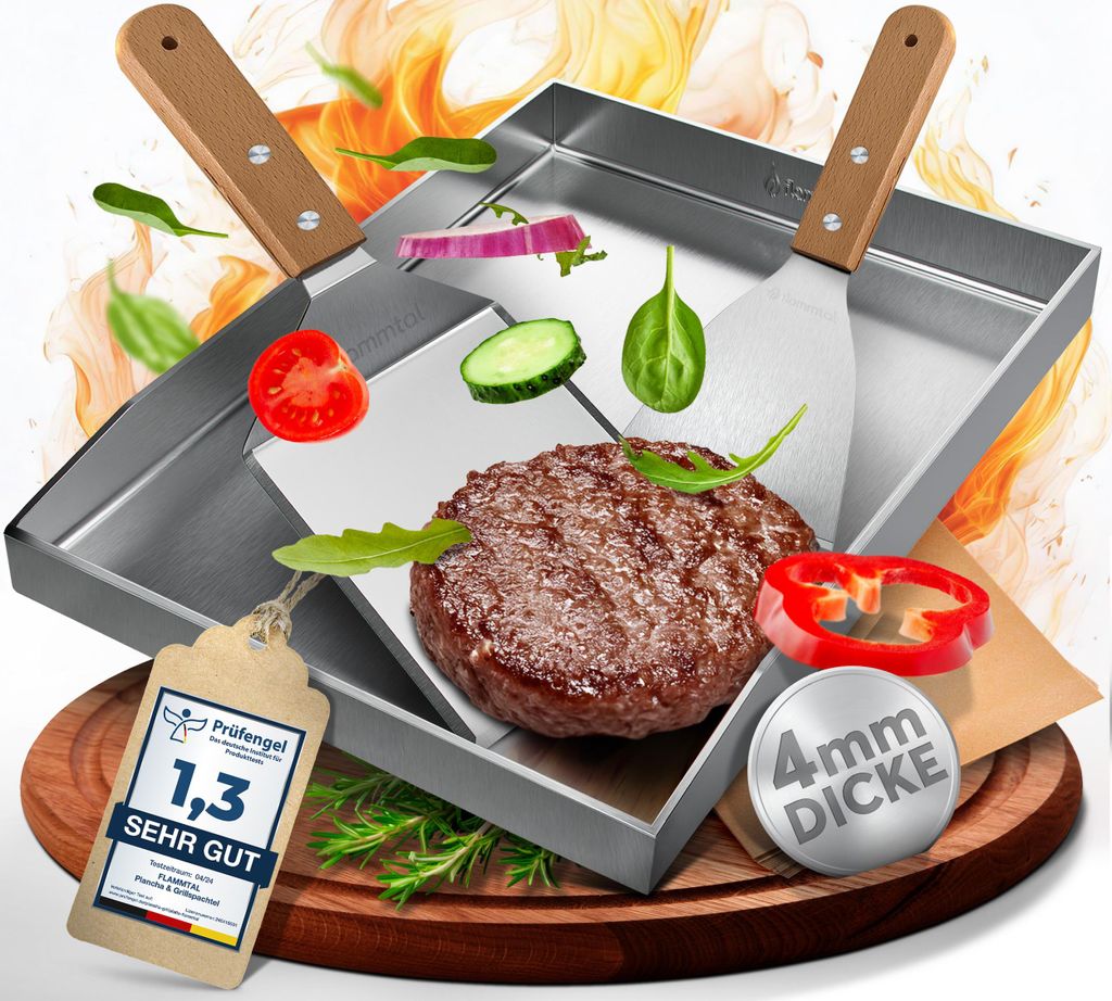 flammtal [Das Original] - Grillplatte aus 4mm rostfreiem Produktbild 