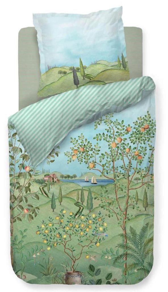 Pip Studio La Campagna Bettwäsche-Garnitur Farbe Green Produktbild 