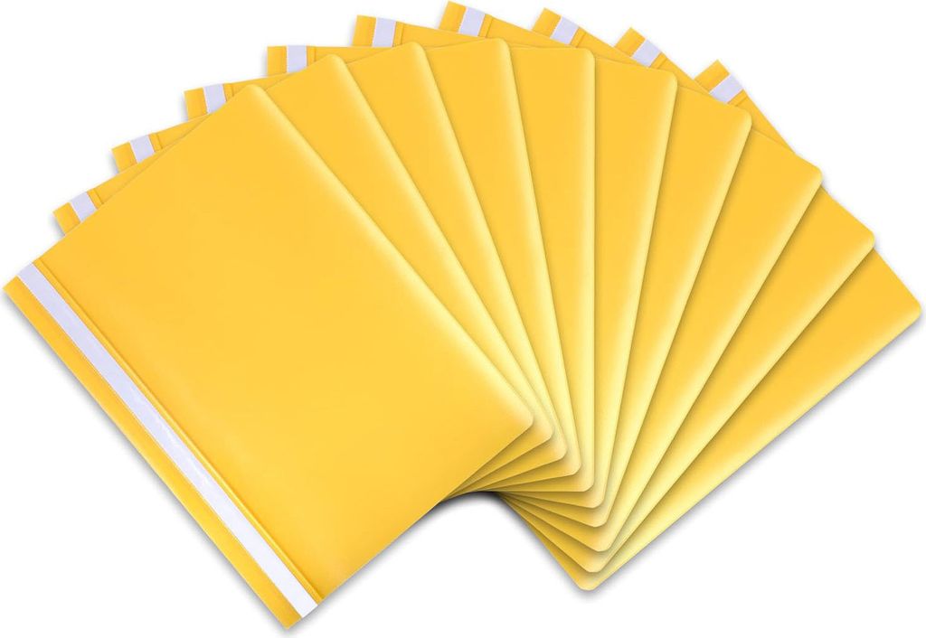 10x itenga Schnellhefter, DIN A4, PP, GELB