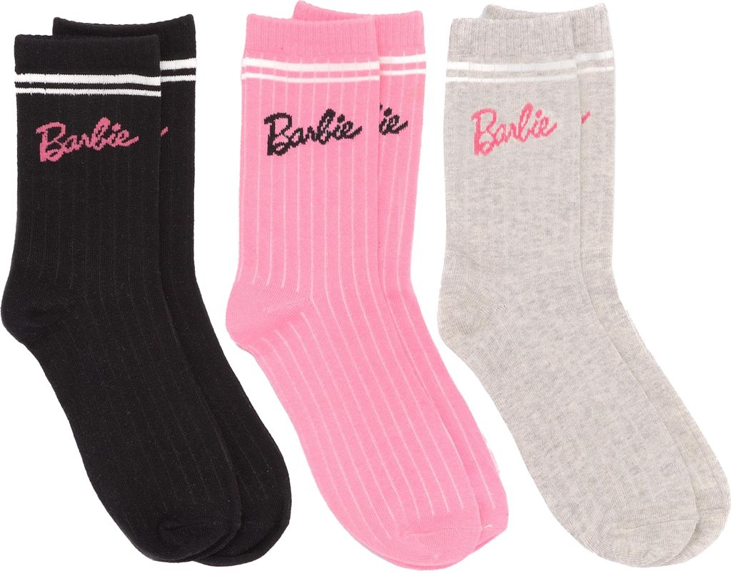 Barbie Socken F r Damen 3er Pack NS7667 Kaufland de
