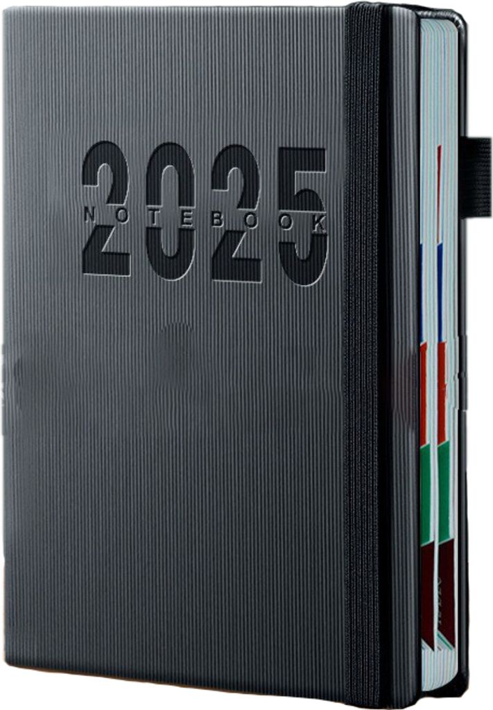 INF Dickes A5-Notizbuch mit Stiftschlaufe – 2025 Produktbild 