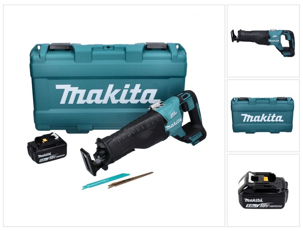 Makita DJR 187 T1K Akku Reciprosäge 18 V Brushless + 1x Produktbild 