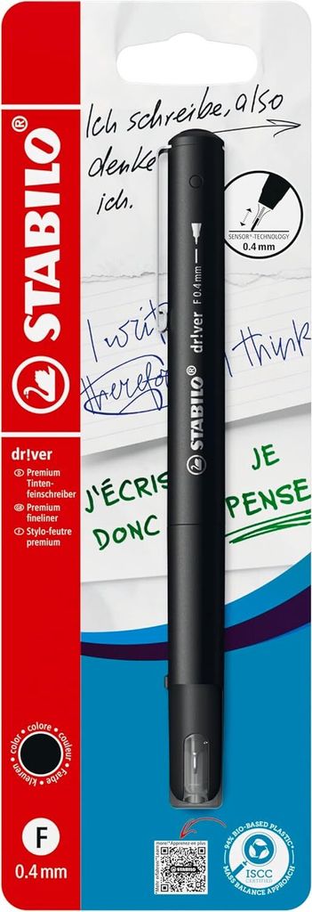 STABILO dr!ver F 1er Blister schwarz