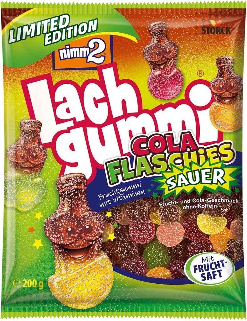 nimm2® 680966 nimm2® Lachgummi Cola Flaschies Sauer Limited Obrázek produktu 