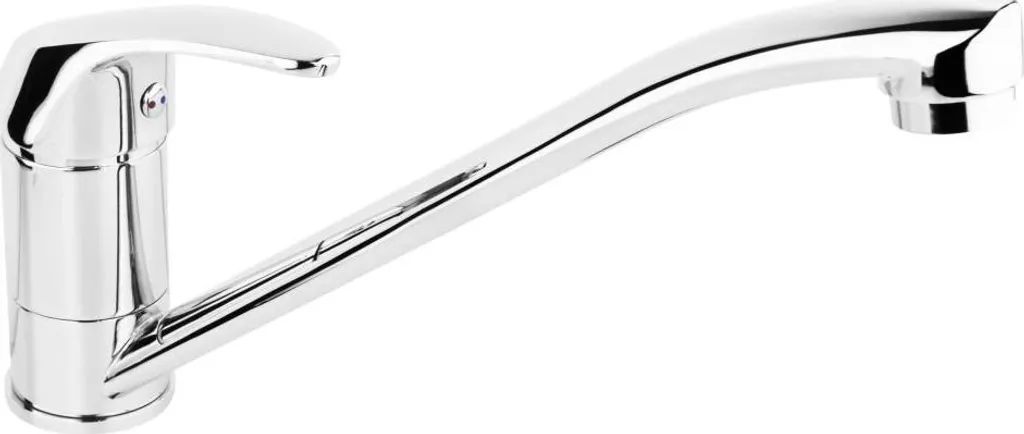 Robinet cuisine anti-calcaire KFA Krzem chrome pour remplacer mitigeur fuyant