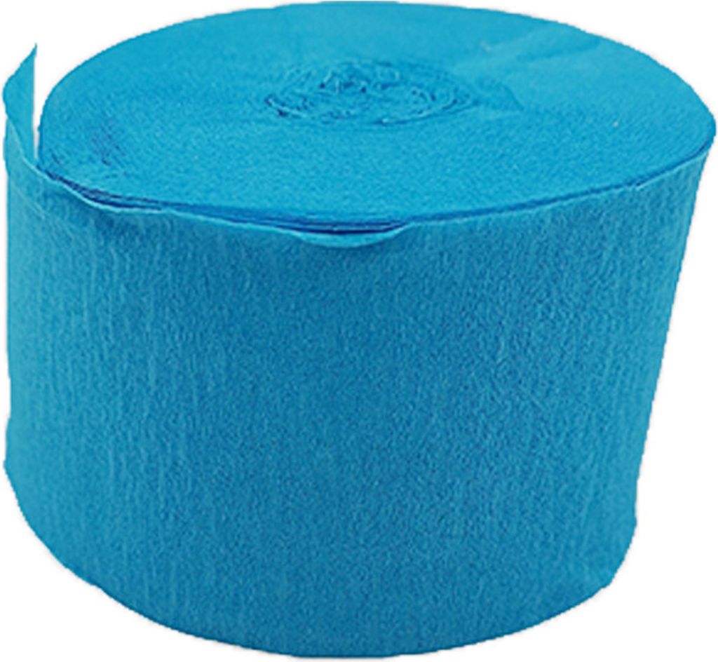 farbige Crêpe Papierzierleiter faderloser Party Dekoration Papier zerknitterte Papierszene Setting Requisiten für Hochzeit-Blau