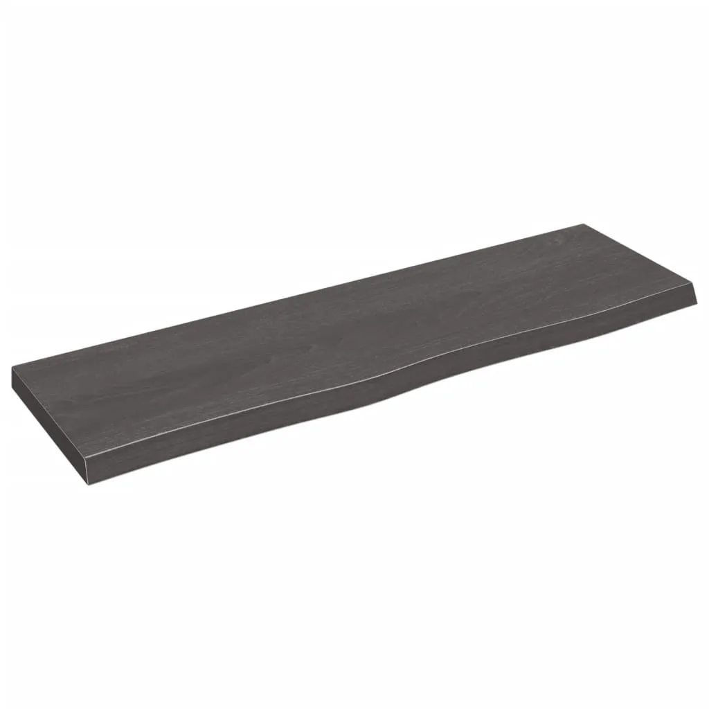 Mensola Design Rovere Scuro 100cm Legno Massello vidaXL Elegante