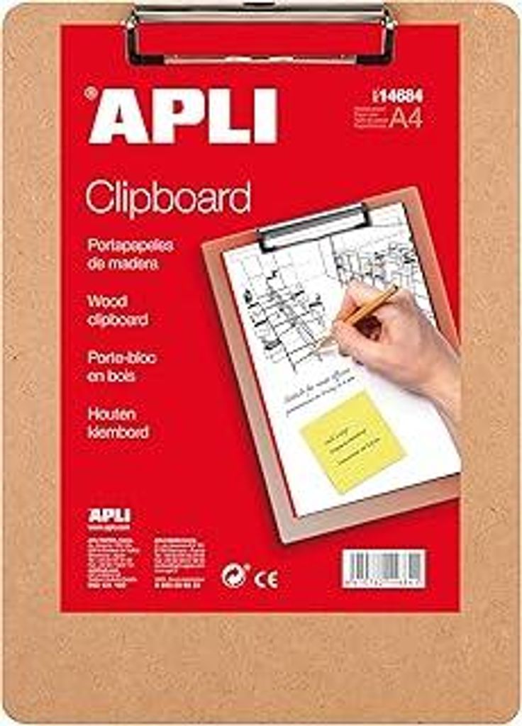APLI 14684 - Clipboard aus Holz, A4