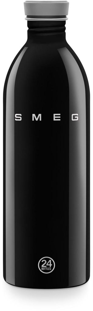 SMEG WBF02BL Edelstahlflasche 1 Liter schwarz, Trinkflasche