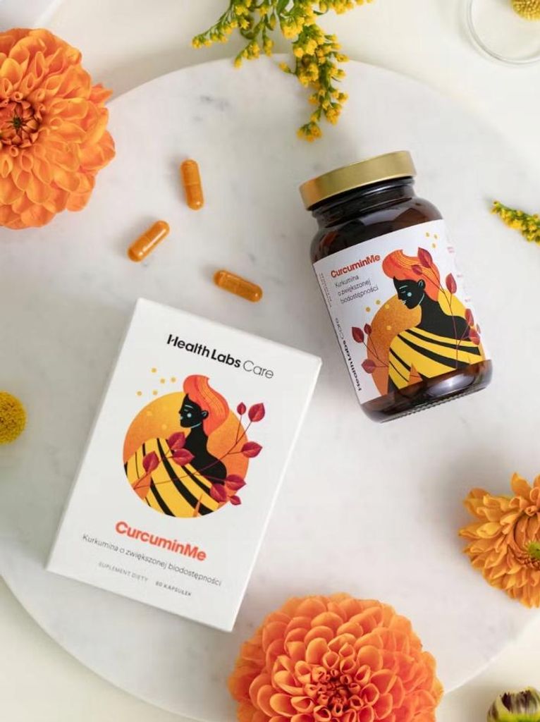 HEALTH LABS CurcuminMe Curcumin mit Piperin KURKUMA 60 Kapseln.