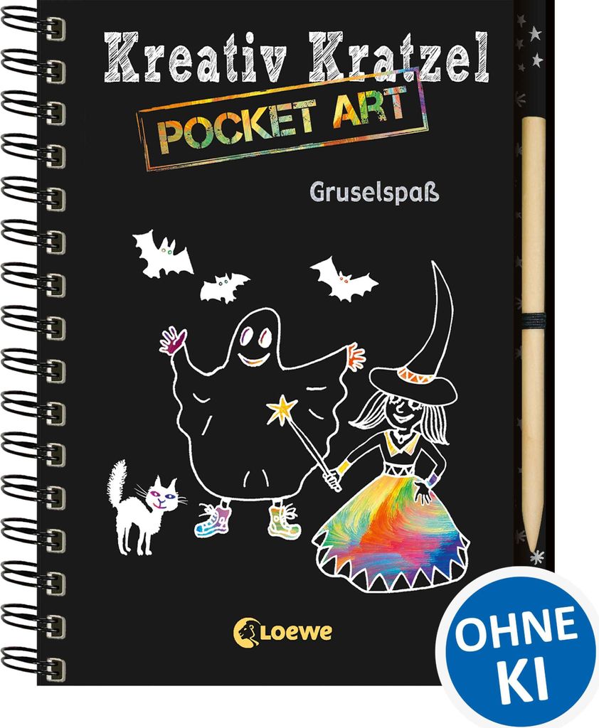 Kreativ-Kratzel Pocket Art: Gruselspaß
