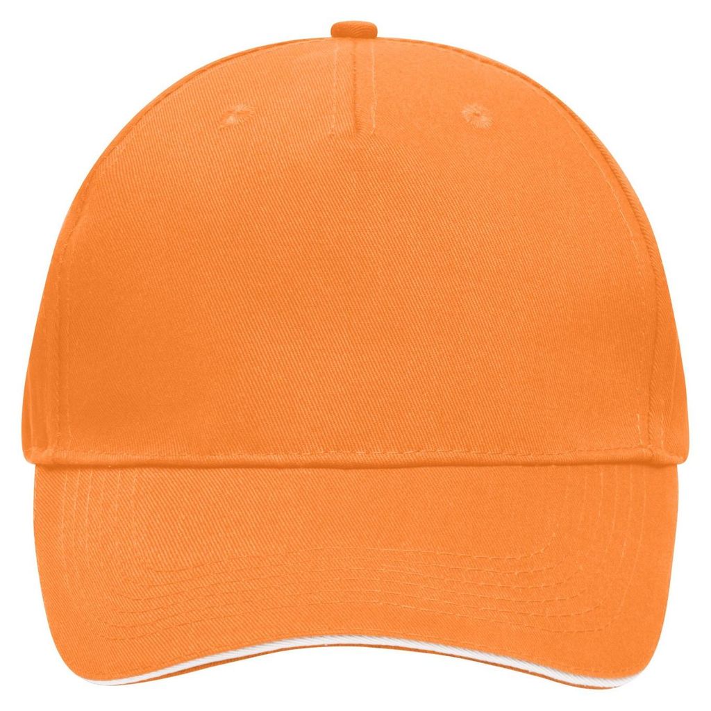 Myrtle Beach - Baseball-Mütze Sandwichschirm LT2247 (Einheitsgröße) (Orange/Weiß)
