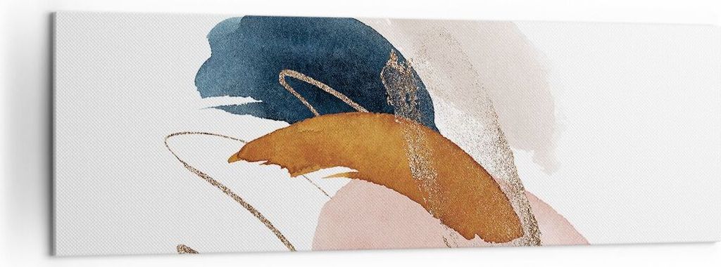 Bild auf Leinwand - Leinwandbild - Einteilig - Die Farben Abstraktion Stück - 160x50cm - Wand Bild - Wanddeko - Wandbilder - Leinwanddruck - Bilde...