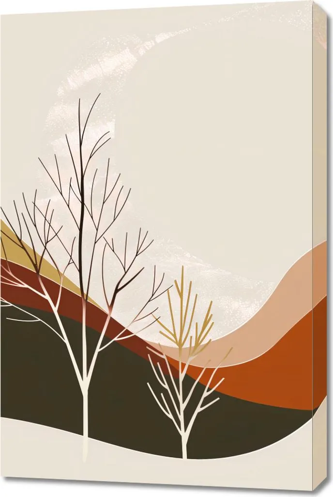 Image 60 x 90 cm Vue du Désert Panoramique pour Décoration Murale Chic