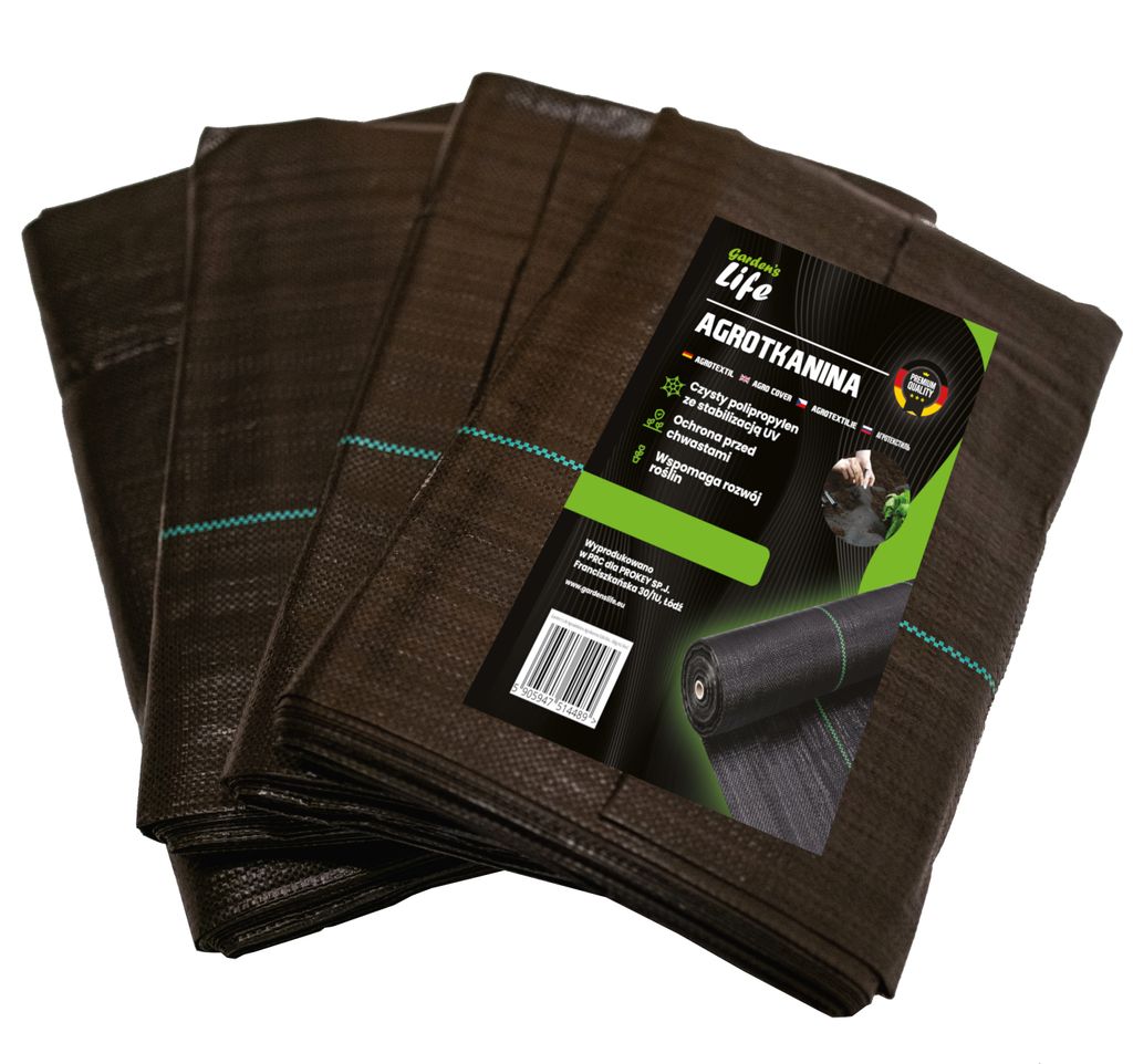 Agrotextil, Unkrautvlies schwarz 0,8x10m – 100g/m² Produktbild 