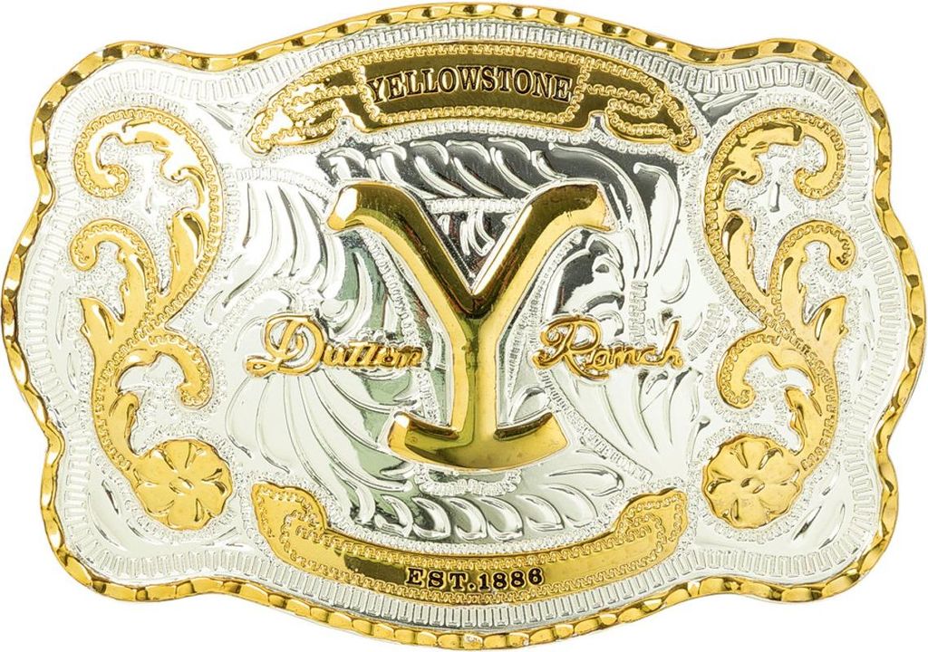 A close-up studio shot of a decorative belt buckle.