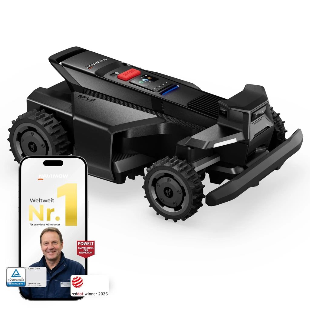 Segway Navimow X420E, Rasenmähroboter, 43 cm, 2 cm, 9,5 cm, Produktbild 