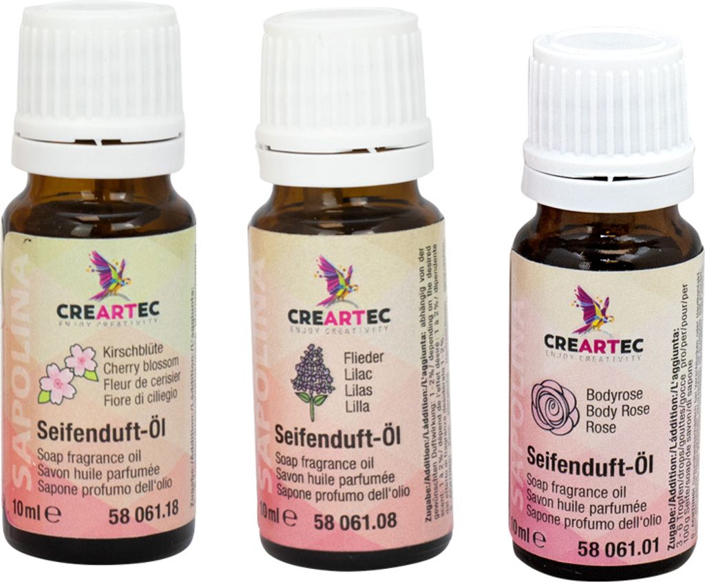 CREARTEC Seifenduftöl Frühling 3er Set (Bodyrose, Produktbild 