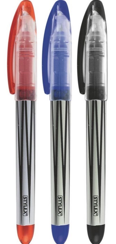 Stylex Rollerpens - 0,7 mm - farbig sortiert - 2 Stück