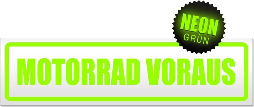 Motorrad voraus 1 Magnetschild Schild magnetisch