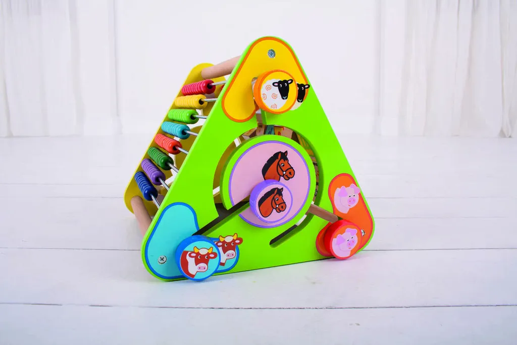 Triangle d'Éveil Alphabet Anglais Bigjigs Baby en Bois Durable - 12