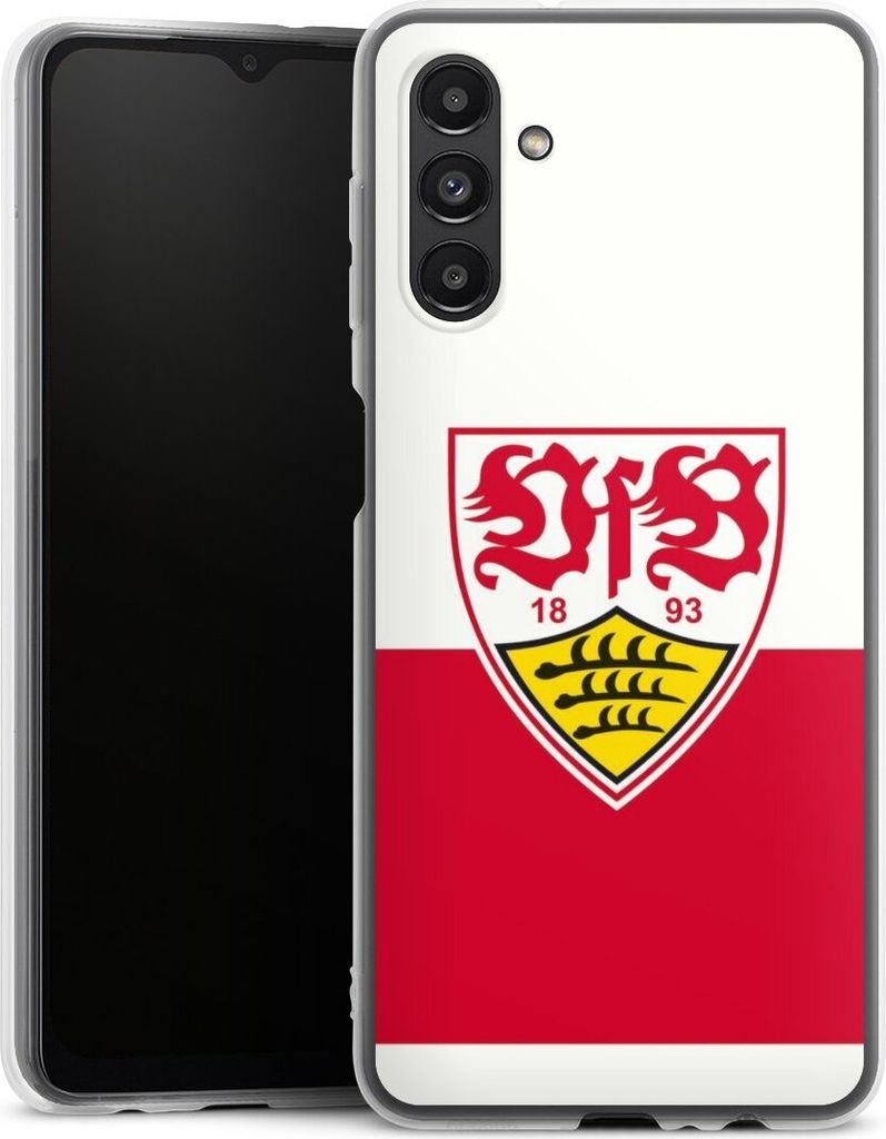DeinDesign Handyhülle für Samsung Galaxy A04s Silikon Hülle Case Smartphone Schutzhülle Logo Offizielles Lizenzprodukt VfB Stuttgart
