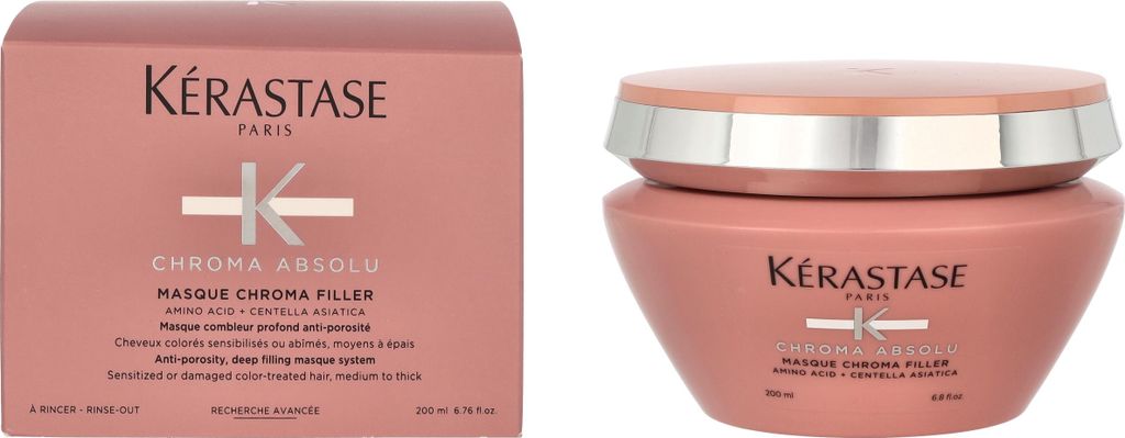 A product shot of a hair mask and its packaging.