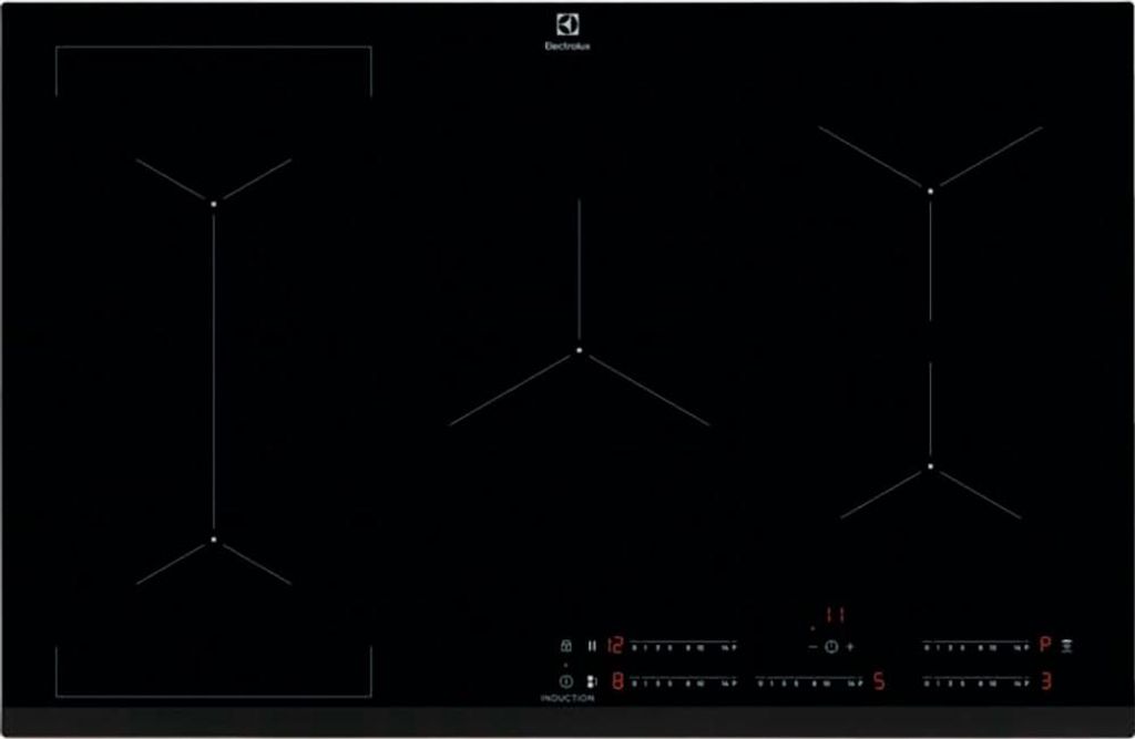 Electrolux EIV835 - Schwarz - Integriert - 80 cm - Zonen-Induktionskochfeld - 5 Zone(n) - 5 Zone(n)