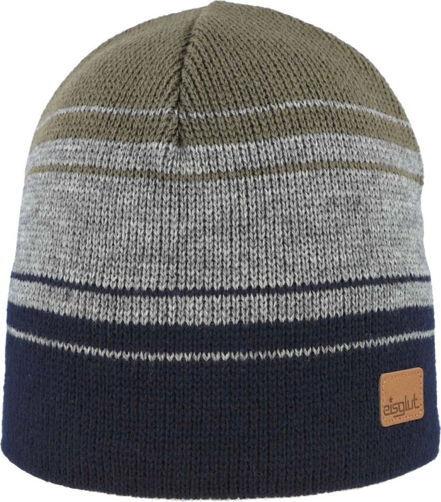 Eisglut gestreifte Strickmütze Rusho , grün, Gr. Einheitsgröße