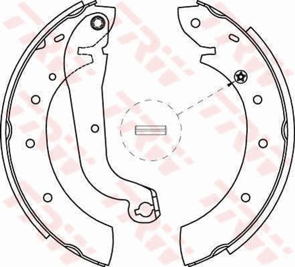 Trw Bremsbackensatz Hinterachse GS8622