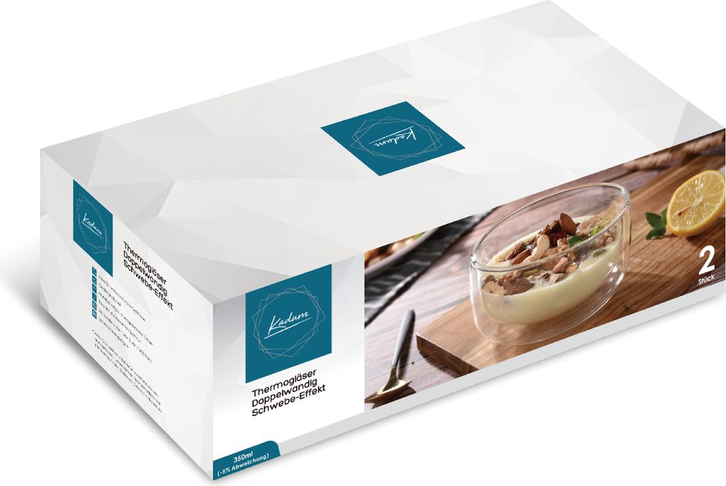 6x Kadum Dessertschüsseln "Bavaria" aus Borosilikatglas Produktbild 9