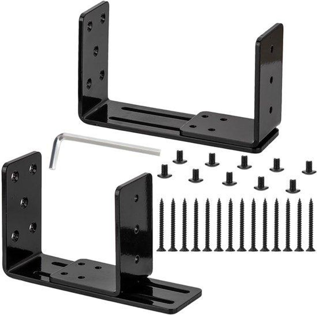 Sicherheitsbeschläge, 2-teiliges Set, verstellbare U-förmige Beschläge, Sicherheitsbeschläge für Türschlösser, verstärkt Türschlösser.