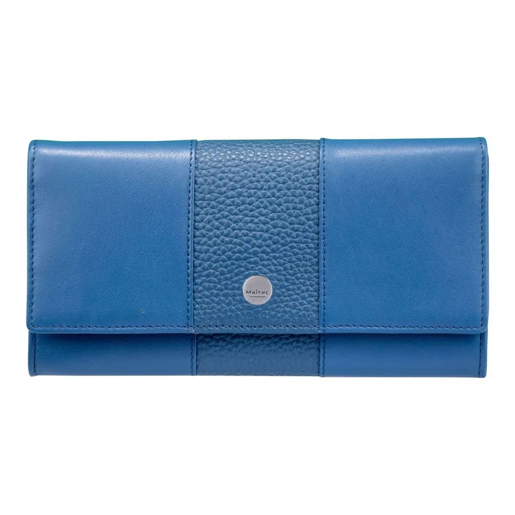 Maitre Auen Diedburg LH10F Midblue: Portafoglio Donna in Pelle Premium
