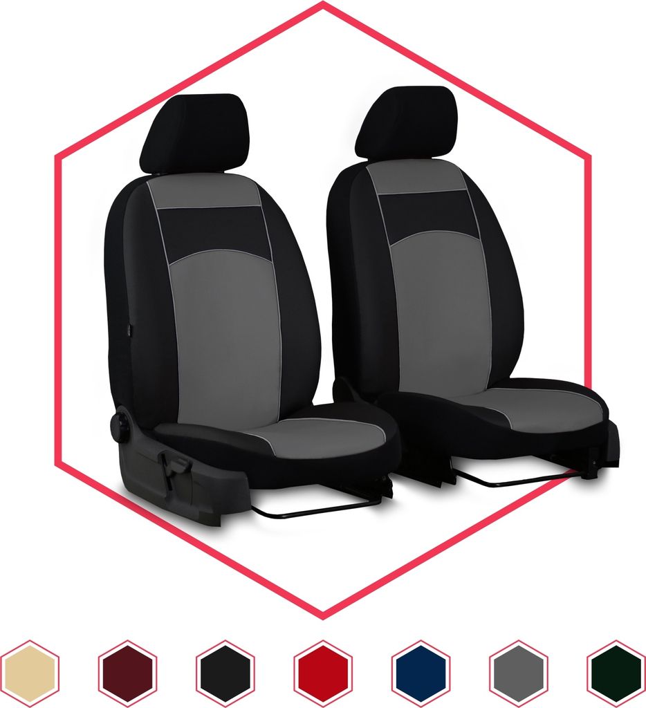 Sitzbezüge Auto Universal Schonbezug Autositzbezüge für Peugeot Boxer I Grau BUS