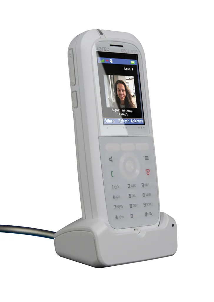 Téléphone IP sans fil Agfeo 6101578 blanc pour stopper les coupures