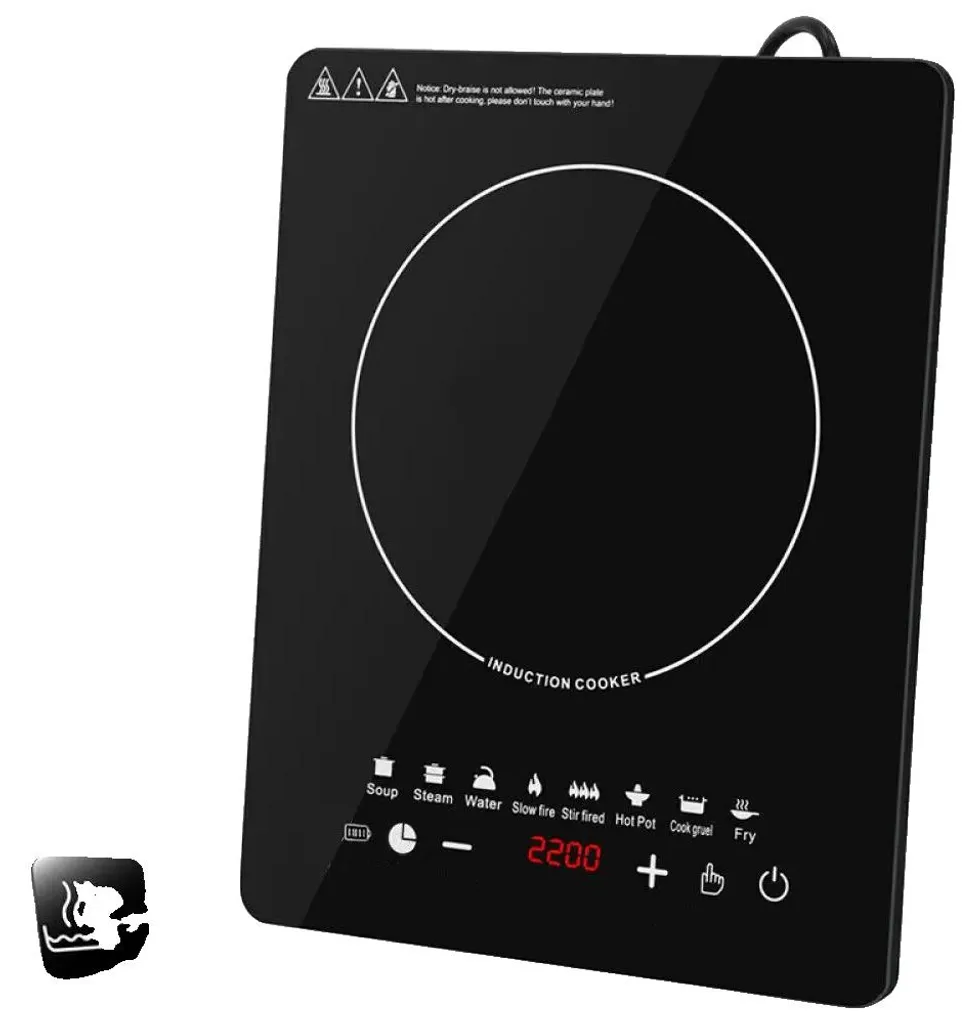 Réchaud à induction 2200W idéal pour grands ustensiles et cuisine variée