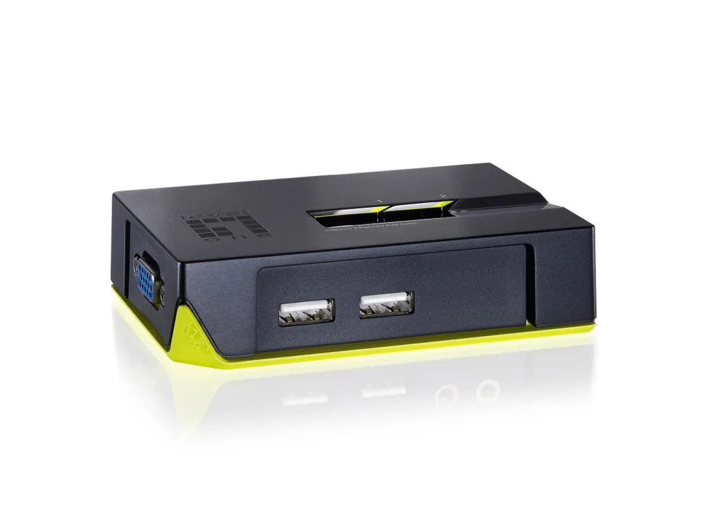 Switch KVM 2 PC pour Télétravail LevelOne ViewCon KVM-0222 USB et VGA - 7