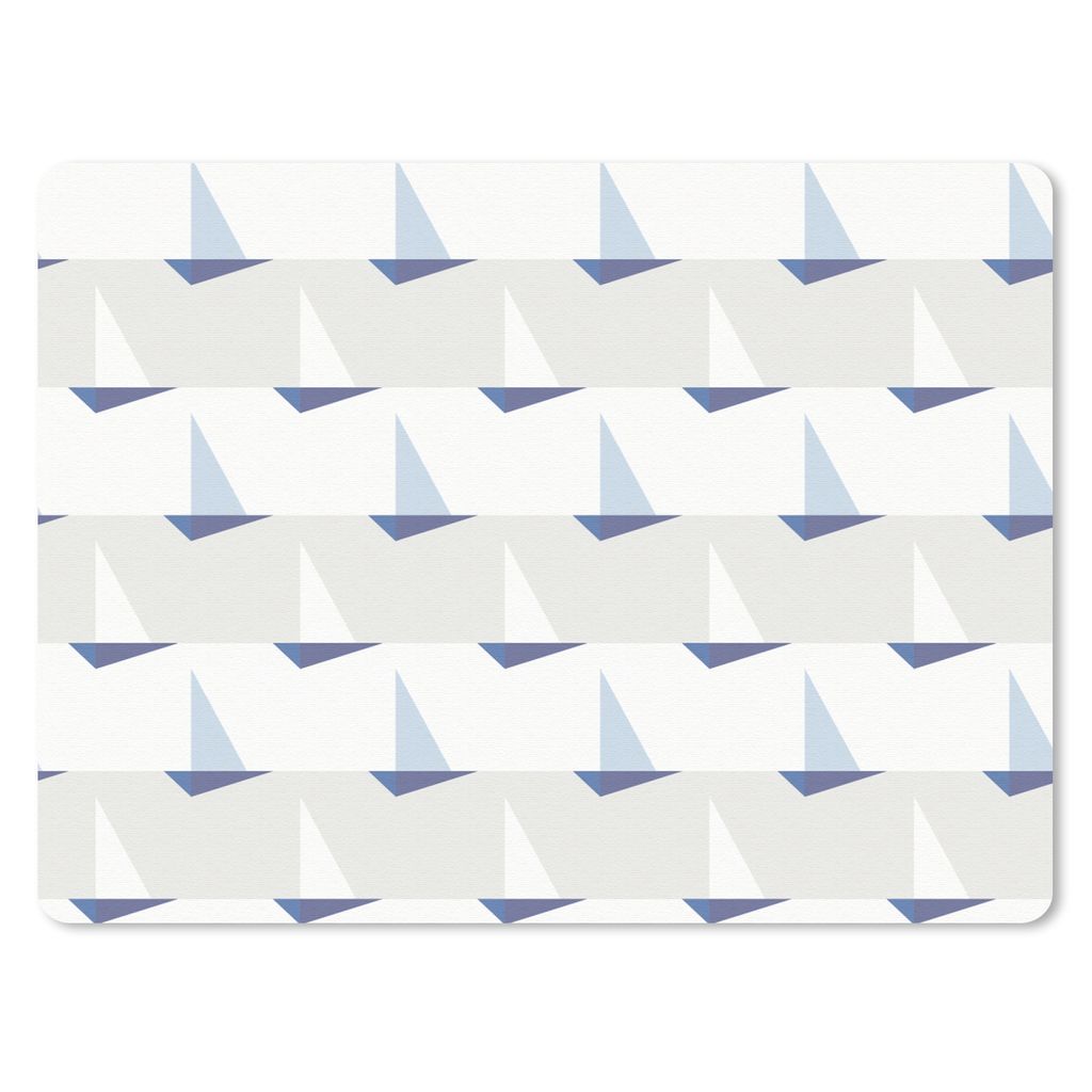 MuchoWow® Mauspad Mousepad Muster - Boot - Meer 40x30 cm - Produktbild 