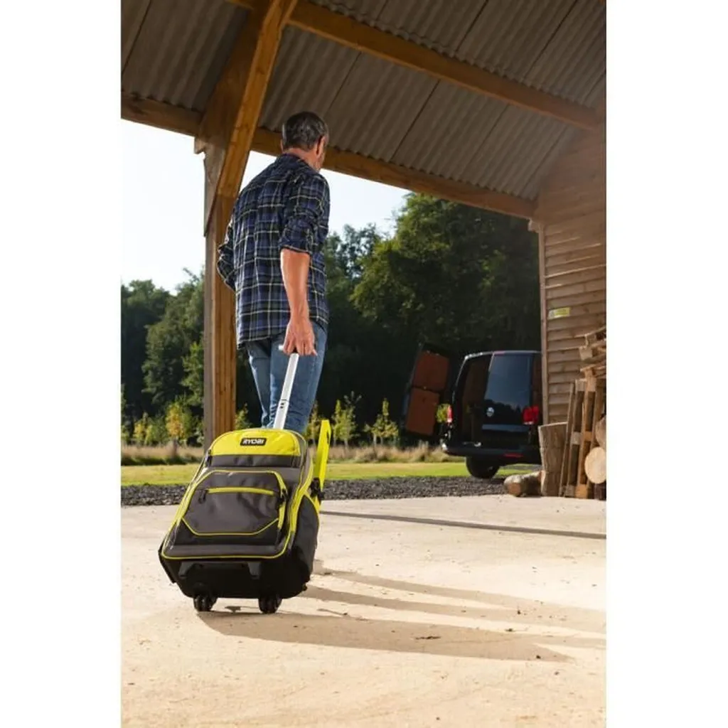 Sac à dos RYOBI à roulettes 32 x 47 cm renforcé avec compartiments multiples - 2