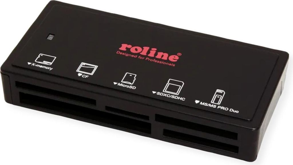 ROLINE USB 3.2 Gen 1 Multi Card Reader, schwarz