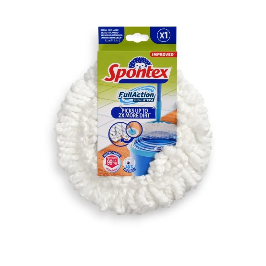 Ricambio Mocio Spontex Full Action System X'tra - Pulizia Ultra Rapida