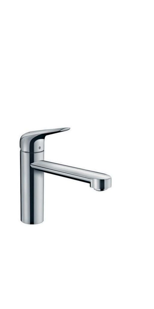 Hansgrohe Focus M42 Armatur Wasserhahn Einhebel-Küchenmischer 120, Niederdruck/offene Warmwasserbereiter, 1jet Chrom - inkl.