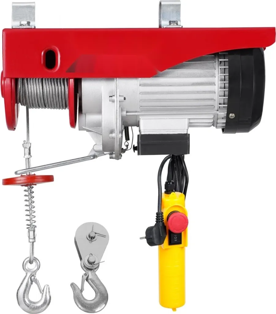 Treuil de levage 400 kg automatique - Câble acier 12m haute résistance